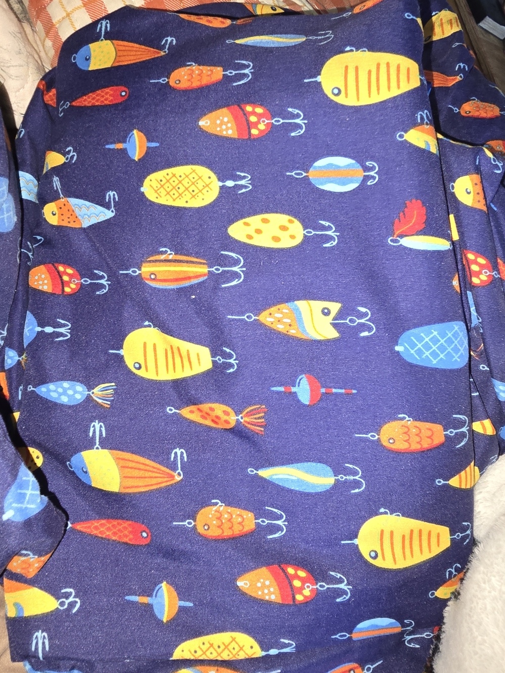 Navy Blue Lure Sheet Set - Bright Yellow & Orange Fishing Lures